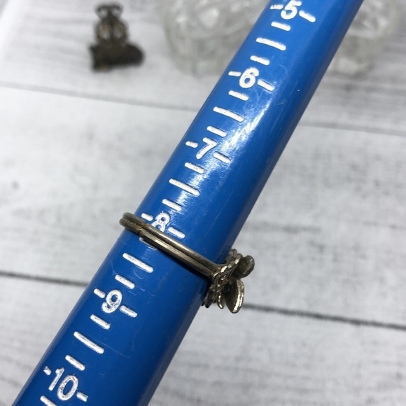 VINTAGE bundle lot 2 fun statement rings owl and butterfly - Picture 7 of 7